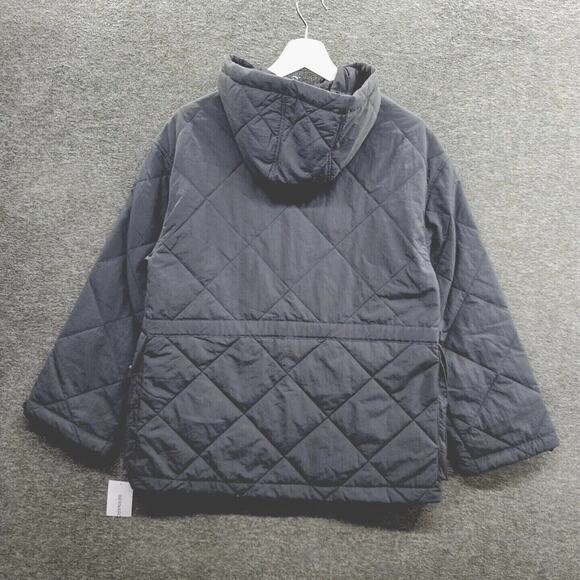 Bernardo Fashions Anorak Women's XS Gray Crinkle Nylon Technical Jacket NWT - Picture 4 of 13